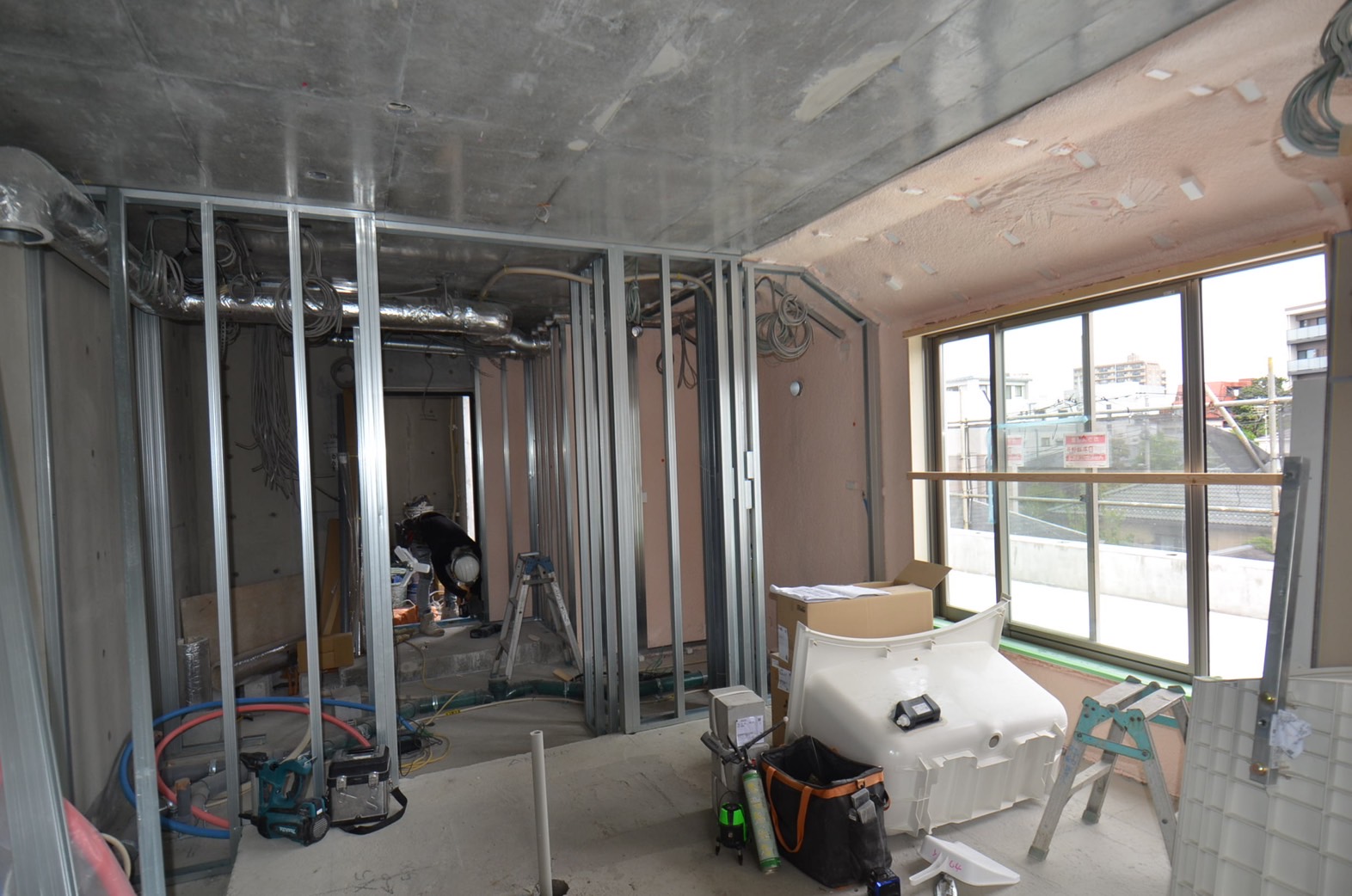 建築業の現場の様子