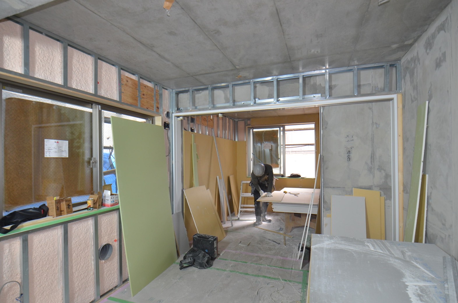 建築業の現場の様子